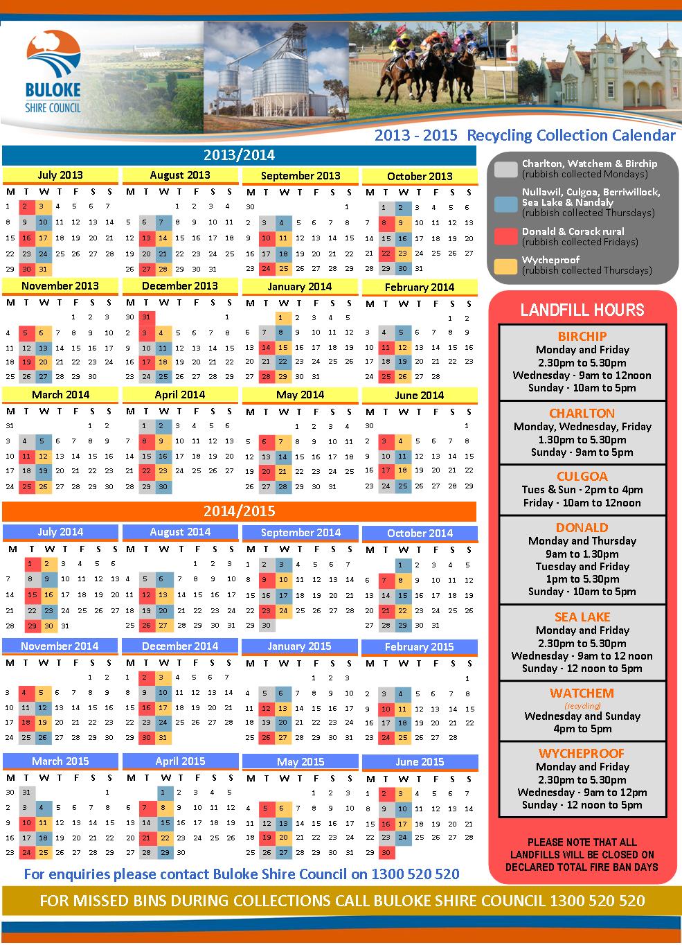 Waste Collection Schedule Buloke Shire Council